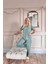 Yeşil Grateful Heart Desenli Bambu Kısa Kol Kadın Pijama Takımı 5