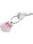 Rosy Anahtarlık - Curly - Krom Kaplama Emaye Metal, Pembe 2