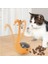 Büro Ev Evcil Hayvanı İçin Kuğu Motif Lazerli Işıklı Kedi Oyuncağı 5