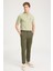Slim Fit Dar Kesim Normal Bel Dar Paça Haki Chino Pantolon 1