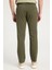 Slim Fit Dar Kesim Normal Bel Dar Paça Haki Chino Pantolon 5