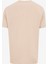 Bisiklet Yaka Baskılı Bej Erkek T-Shirt J5SM-TST7322 2