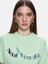 Kadın Baskılı Kısa Kollu Sıgnlı Regular Yeşil T-shırt 5