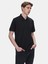 Lozoko Siyah Erkek Polo Yaka Kısa Kol Regular T-Shirt 1225841886089200 2