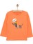 Basic Köpek Desenli Interlok Uzun Kol Tshirt Kız Bebek 3