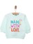 Basic Kız Yazı Baskılı Sweatshirt Kız Bebek 1