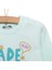 Basic Kız Yazı Baskılı Sweatshirt Kız Bebek 3