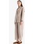 Relax Fit Ceket Yaka Çizgi Desenli Keten Blazer Ceket E4561AX25SP 2