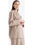 Relax Fit Ceket Yaka Çizgi Desenli Keten Blazer Ceket E4561AX25SP 4