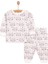 Kız Kedi Desenli Uzun Kol Pijama Takımı 1