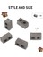 60 Paket Kül Blokları 1/12 Ölçekli Mini Tuğlalar Beton Minyatür Tuğlalar Minik Peyzaj Dollhouse Aksesuarları (Yurt Dışından) 2