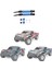 Adet Metal Arkadan Çekişli Motosiklet Mili Cvd 1/10 Traxxas Slash Rustler Stampede Hoss Vxl 4x4 2WD Rc Araba Yükseltme Parçaları, Mavi (Yurt Dışından) 5