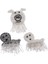 3pcs Hayvan Boncuklar Rhinestone Aplikes Yama Sızdırmazlık Dıy Giyim Dekoru (Yurt Dışından) 3