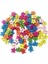 100PCS Diy Aksesuarlar Ahşap Düğmeler Süslemeler Dikiş Scrapbooking Zanaat 100PCS Çiçek Düğmeleri (Yurt Dışından) 4