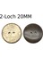 100X Hindistancevizi Kabuk Düğmeleri Dıy Scrapbooking Giyim Üniforma Için El Yapımı 2 Delik 20MM (Yurt Dışından) 5
