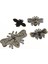 4pcs El Yapımı Boncuklu Aplike 3D Arılar Giysi Için Rhinestone Yaması Üzerine Dikmek (Yurt Dışından) 2
