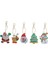 5 Pcs 5d Dıy Özel Şekilli Noel Kardan Adam Pırlanta Boyama Kitleri Çocuklar ve Yetişkinler Için, Sayılarla Elmaslarla Yapıştır Boya Dıy Anahtarlık Kolye Kitleri (Yurt Dışından) 1