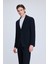 Lacivert Comfort Fit Balıksırtı Mono Yaka Casual Takım Elbise 2