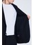Lacivert Comfort Fit Balıksırtı Mono Yaka Casual Takım Elbise 4