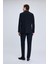 Lacivert Comfort Fit Balıksırtı Mono Yaka Casual Takım Elbise 5