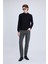 Siyah Regular Fit Jakarlı Yarım Balıkçı Yaka Sweatshirt 2