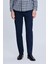 Lacivert Dinamik Fit Desenli Yandan Cepli Casual Jogger Pantolon 1