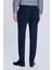Lacivert Dinamik Fit Desenli Yandan Cepli Casual Jogger Pantolon 4