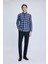 Lacivert Dinamik Fit Desenli Yandan Cepli Casual Jogger Pantolon 2