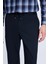 Lacivert Dinamik Fit Desenli Yandan Cepli Casual Jogger Pantolon 3