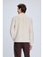 Bej Regular Fit Jakarlı Yarım Balıkçı Yaka Sweatshirt 5