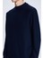Lacivert Regular Fit Jakarlı Yarım Balıkçı Yaka Sweatshirt 4