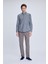 Gri Dinamik Fit Desenli Yandan Cepli Casual Jogger Pantolon 2