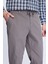Gri Dinamik Fit Desenli Yandan Cepli Casual Jogger Pantolon 3