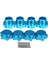 4 Adet/takım 1/8 Rc Model Araba 17 mm Metal Kaplin Toz Kapağı ile Hpı Hsp 94762 9408 1/8 Rc Araba Parçaları Mavi (Yurt Dışından) 1