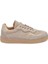 Bej Süet Deri Kadın Sneaker - K25I1AY68024-B79 3