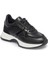 Siyah Hakiki Deri Kadın Sneaker - K25I1AY68034-A23 1