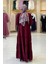 Katlı Salaş Elbise 6023 Bordo 2