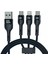 ANT-DC13 Ip Örgü 100 cm USB To Micro + Lightning + Type-C Şarj ve Data Kablosu 1