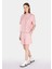 Regular Fit Orta Bel Düz Kadın Pembe Şort CL1073155 3