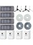 Ecovacs Deebot X2 Omni Robot Süpürge Yedek Parça Aksesuarları (Yan Fırçalar, Filtreler, Toz Torbaları, Paspas Pedleri) (Yurt Dışından) 1