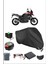 Honda Vfr 1200 X Crosstourer Için Arka Çanta Ve Kilit Uyumlu Siyah Motosiklet Branda, Güvenli 1