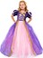 Rapunzel Kostümü Tarlatanlı - Prenses Rapunzel Elbisesi Çocuk Kostümü 1