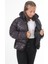 Kız Çocuk Siyah Çıkabilir Kapüşonlu Su ve Rüzgar Geçirmez Kışlık Şişme Mont & Kaban & Parka DCM-110-K 4