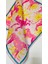 Pembe Panter Desenli Bandana Fular 70 cm x 70 cm 5