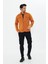Erkek Hardal Slim Fit Dar Kalıp Çift Cepli Pamuklu Kot Gömlek 2