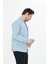 Erkek Mint Slim Fit Dar Kalıp Çift Cepli Pamuklu Kot Gömlek 5