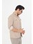 Erkek Vizon Slim Fit Dar Kalıp Çift Cepli Pamuklu Kot Gömlek 5