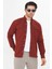 Erkek Kiremit Slim Fit Dar Kalıp Çift Cepli Pamuklu Kot Gömlek 1