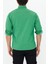 Erkek Yeşil Slim Fit Dar Kalıp Çift Cepli Pamuklu Kot Gömlek 4