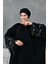 Kolları Aksesuar Garnili Abaya Ferace 3